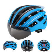 Ecotrek HT-22 Adult Bike Helmet – Lightweight Cycling Helmet with Magnetic Goggles & LED Tail Light HT43204 by ECOTREK
