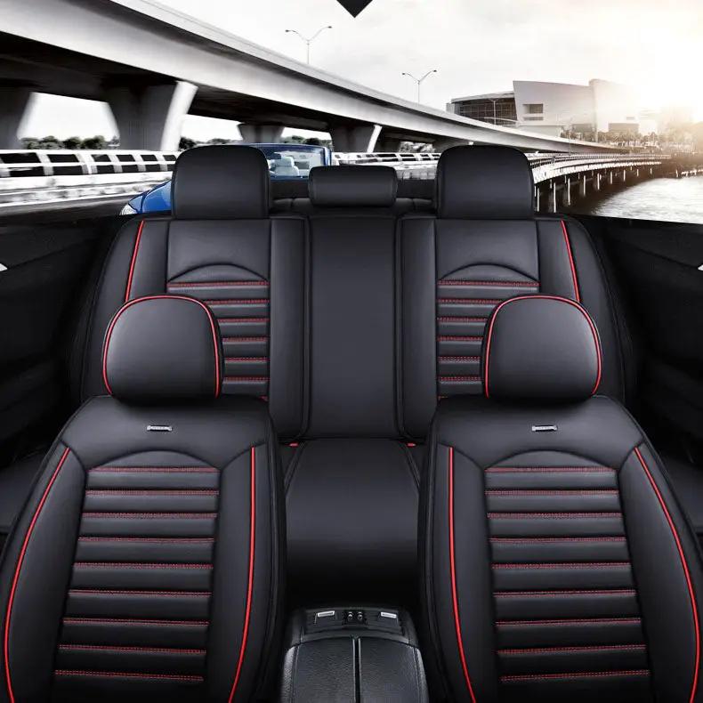 Car Seat Cover Faux Leather Cushion 5 Seater Full Set Front Rear Premium Quality by dealonline.co.nz