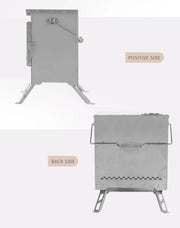 Wood Burning Stove – Outdoor Winter Heating Stove with Fire Viewing Glass SZXL2934 by ECOTREK