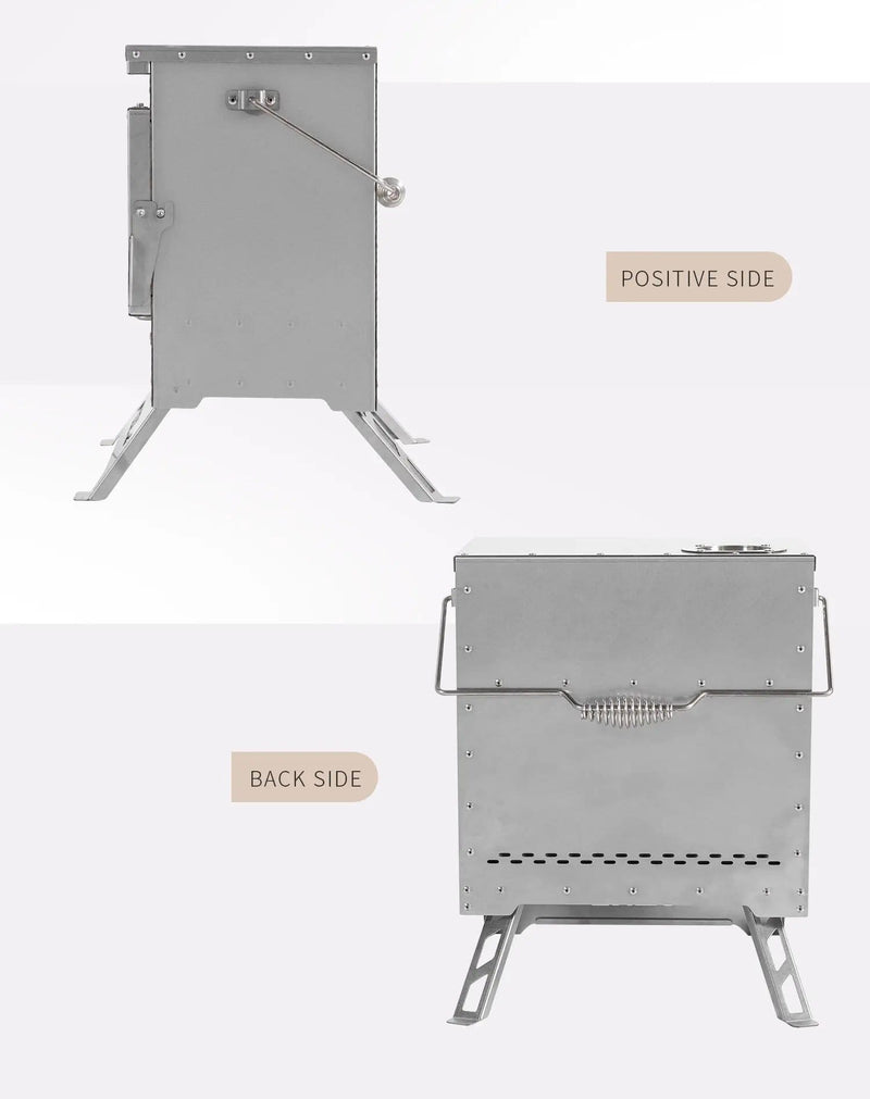 Wood Burning Stove – Outdoor Winter Heating Stove with Fire Viewing Glass SZXL2934 by ECOTREK
