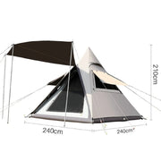 Automatic Pyramid Double-Layer Outdoor Camping Tent DYLF29515 by ECOTREK