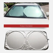 Large Silver Car Sunshade Foldable Double-Circle by dealonline.co.nz