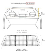 Dog Car Barrier 16 Inch by salelink.co.nz