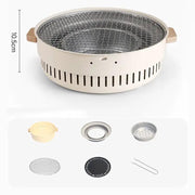 Charcoal Barbecue Gril Portable Charcoal BBQ Grill Stove Home Party Outdoor by dealonline.co.nz