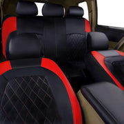 Universal Fit Faux Leather Full Set Black Automotive Seat Covers fits by dealonline.co.nz