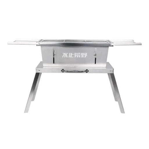 ECOTREK Charcoal BBQ Grill Portable Folding Stainless Steel Charcoal BBQ Grill for Camping, Beach & Backyard BZH2051 Portable Folding Stainless Steel Charcoal BBQ Grill for Camping, Beach & Backyard BZH2051
