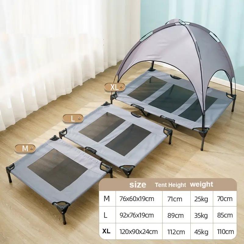 Elevated Pets Dogs Bed Raised Pet Cots Outdoor Camping Tent Sun Shade Canopy by dealonline.co.nz