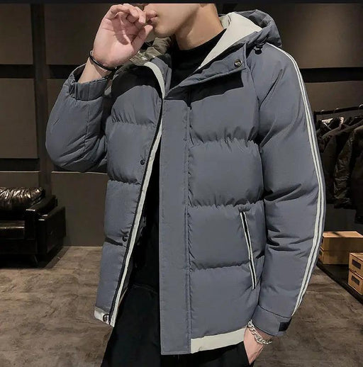 Men's Winter Jacket Grey L - 4XL by dealonline.co.nz