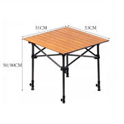 Adjustable Folding Camping Table – Portable Outdoor Table 51cm ZF5153 by ECOTREK
