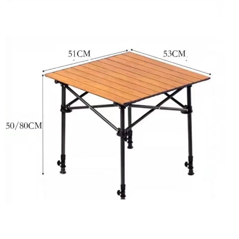 Adjustable Folding Camping Table – Portable Outdoor Table 51cm ZF5153 by ECOTREK