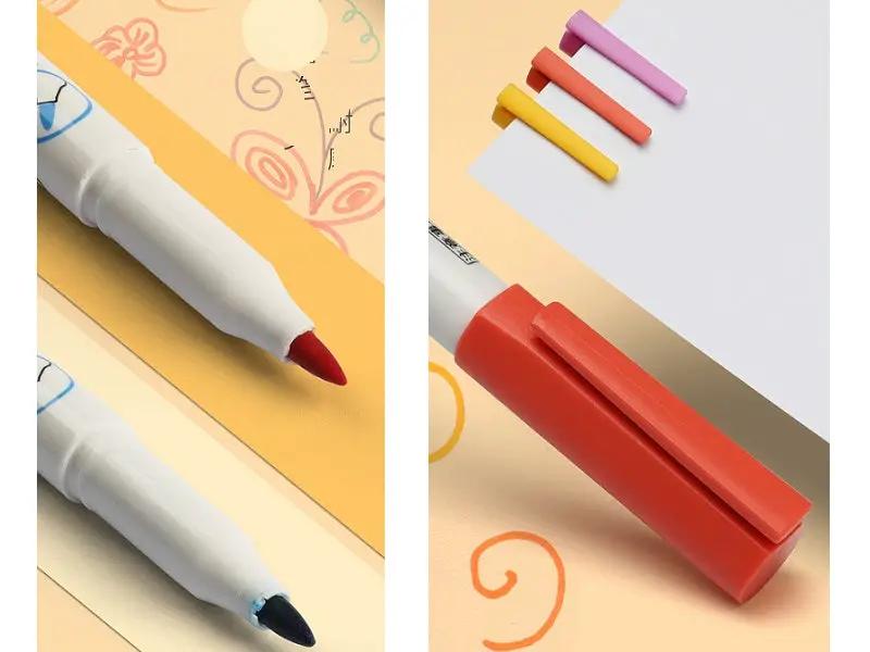 (12PCS/PACK) Whiteboard Marker Pen - Fine tip , Colourful by dealonline.co.nz