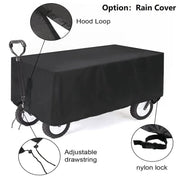 Heavy Duty Collapsible Trolley,Wagon Cart – Extra Large 260L, All-Terrain Wheels LJ1113 by ECOTREK