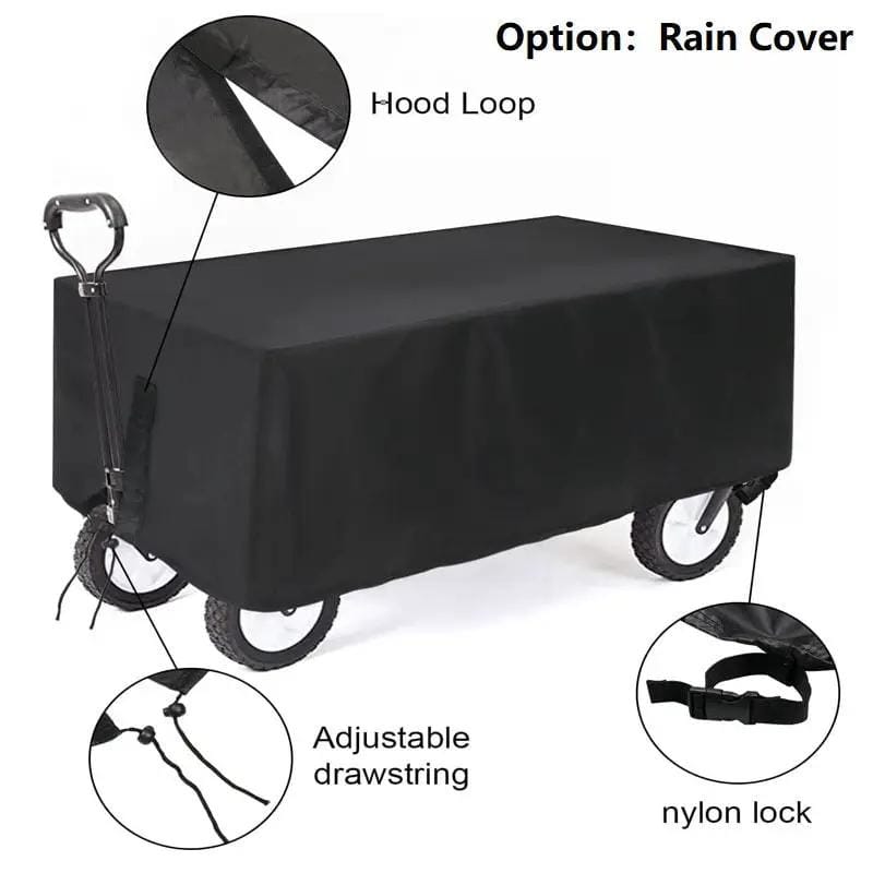Heavy Duty Collapsible Trolley,Wagon Cart – Extra Large 260L, All-Terrain Wheels LJ1113 by ECOTREK