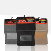 PVC Flocking Car Mats 4Pc Set 2 x Front, 2 x Back by dealonline.co.nz