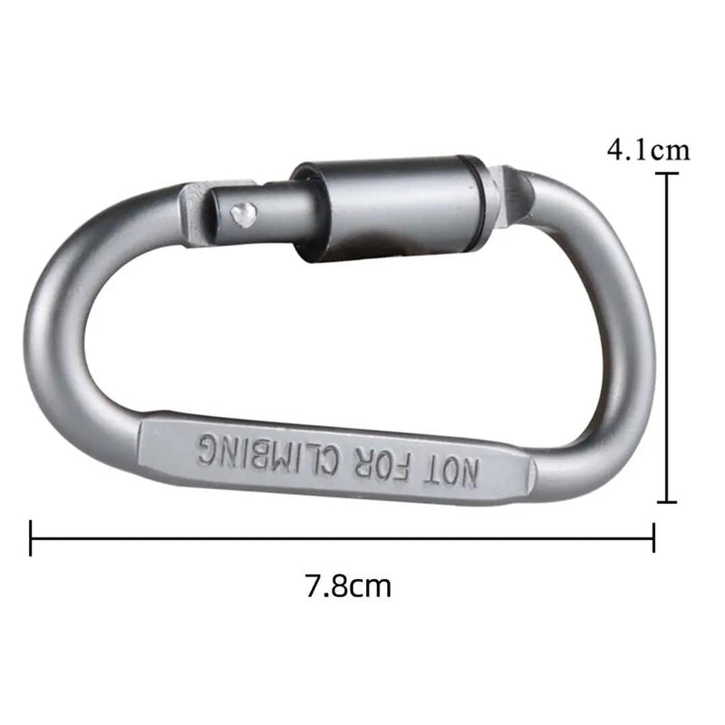 Heavy Duty D-Shaped Aluminium Carabiner Hooks HL3221 by ECOTREK