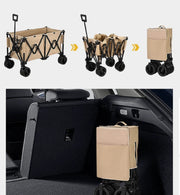 Heavy Duty Collapsible Trolley,Wagon Cart – Extra Large 260L, All-Terrain Wheels LJ1113 by ECOTREK