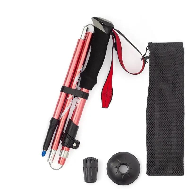 Aluminum Alloy Folding Ultralight Trekking Poles HBXK1011 by ECOTREK