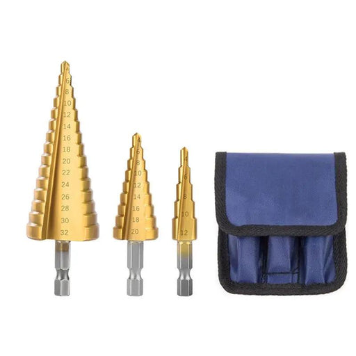 3pcs Step Drill Bit Set by salelink.co.nz