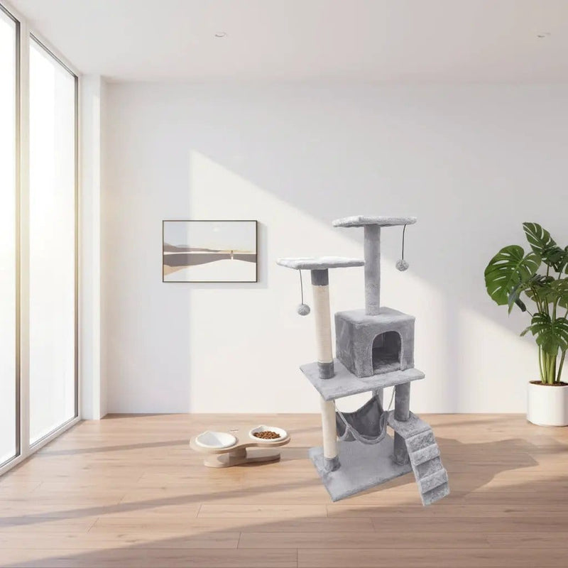dealonline.co.nz dealonline.co.nz 125CM Cat Tree House Scratching Post Condo - GREY 125CM Cat Tree House Scratching Post Condo - GREY