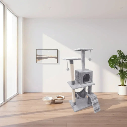 dealonline.co.nz dealonline.co.nz 125CM Cat Tree House Scratching Post Condo - GREY 125CM Cat Tree House Scratching Post Condo - GREY