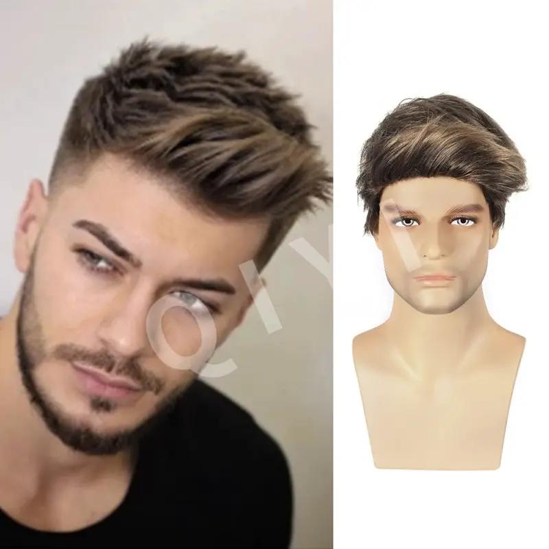 Men's wig Synthetic Hair Full Wigs High Quality by dealonline.co.nz