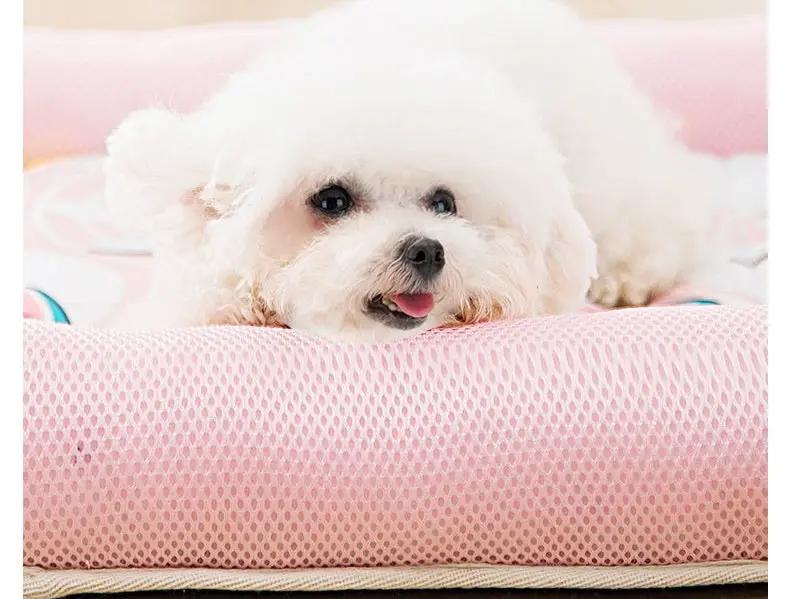 XL Soft Breathable Pet Lay Cooling Mat Pad Bed For Summer Dog Cat Pup by dealonline.co.nz