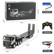 2.4G Wireless Electric Alloy Remote Control Truck & Trailer with Lights & Sounds by dealonline.co.nz