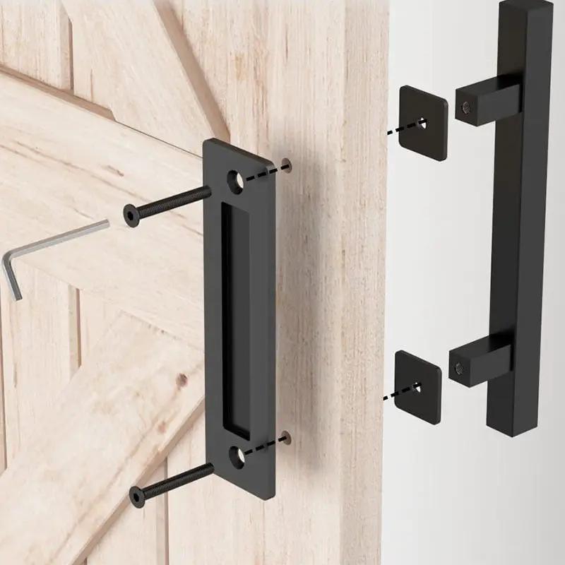 12'' Barn Door Handle Black by salelink.co.nz