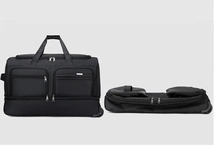 Ecotrek Rolling Duffle Bag with Wheels and Handle | Expandable Waterproof Trolley Travel Bag CP1228 by ECOTREK