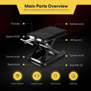 Motorcycle Scissor Lift Jack - Black by salelink.co.nz