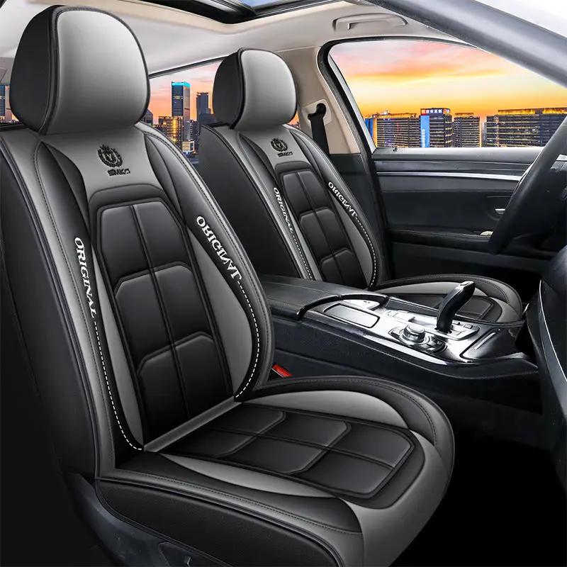 Car Seat Cover Faux Leather Cushion 5 Seater Full Set Front Rear Premium Quality by dealonline.co.nz