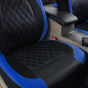 Universal Fit Faux Leather Full Set Black Automotive Seat Covers fits by dealonline.co.nz