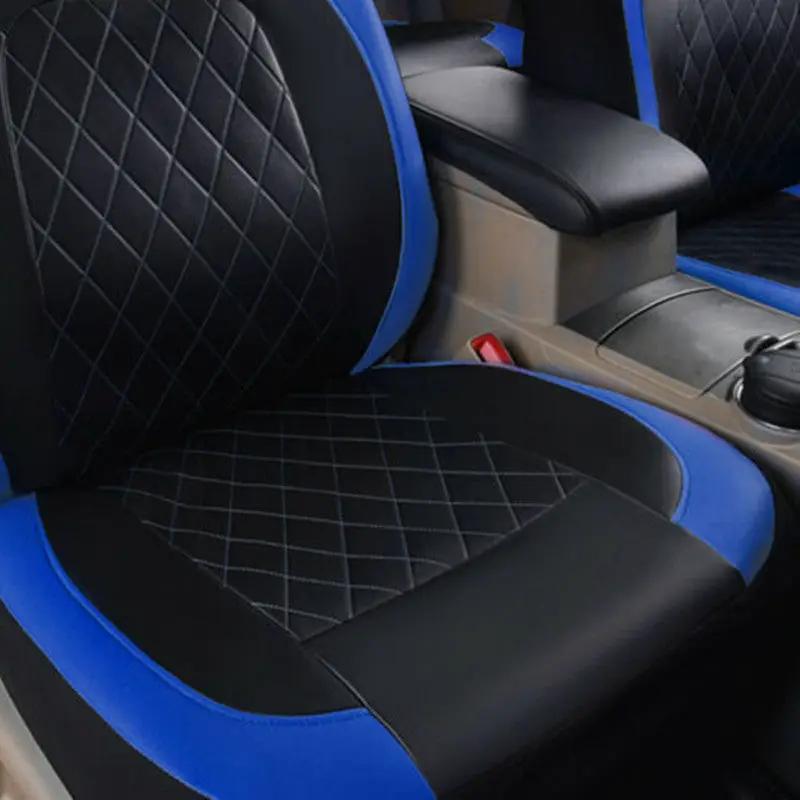 Universal Fit Faux Leather Full Set Black Automotive Seat Covers fits by dealonline.co.nz