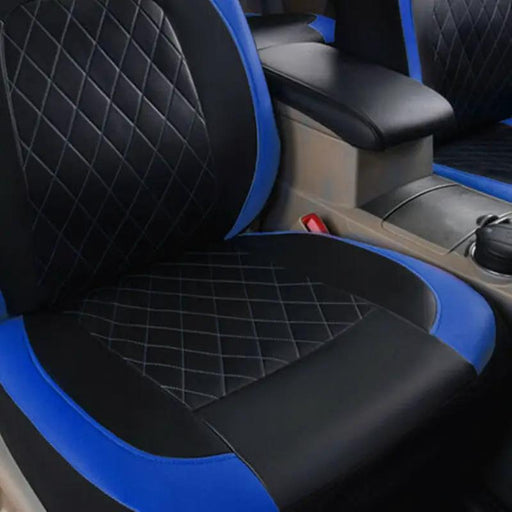 Universal Fit Faux Leather Full Set Black Automotive Seat Covers fits by dealonline.co.nz