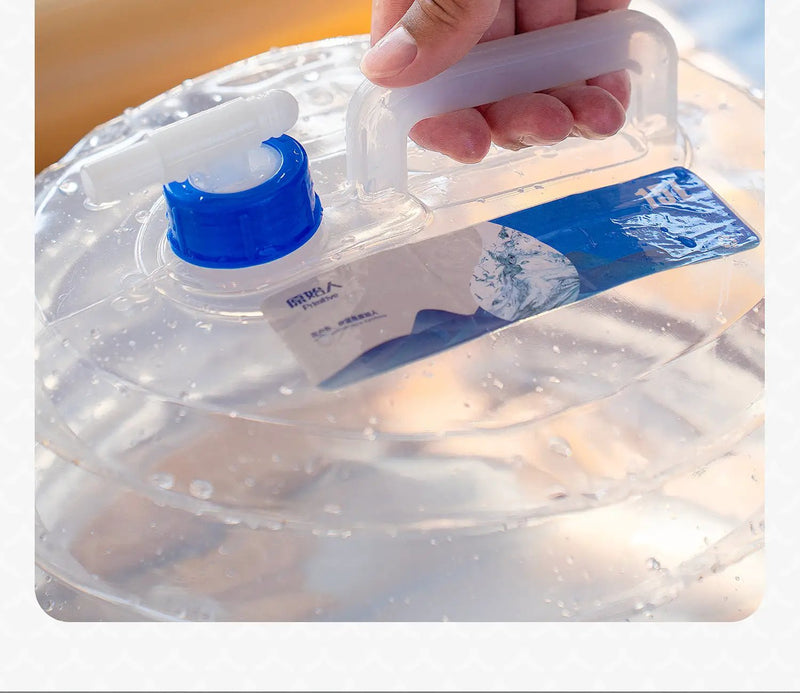 Ecotrek Outdoor Folding Water Bucket - Portable Collapsible Water Storage with Tap by ECOTREK