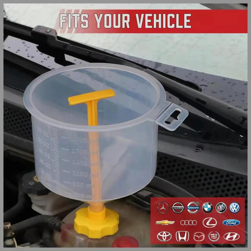 15-Piece Car Radiator Coolant Refill Funnel Kit Spill Proof Cooling System Tool by salelink.co.nz