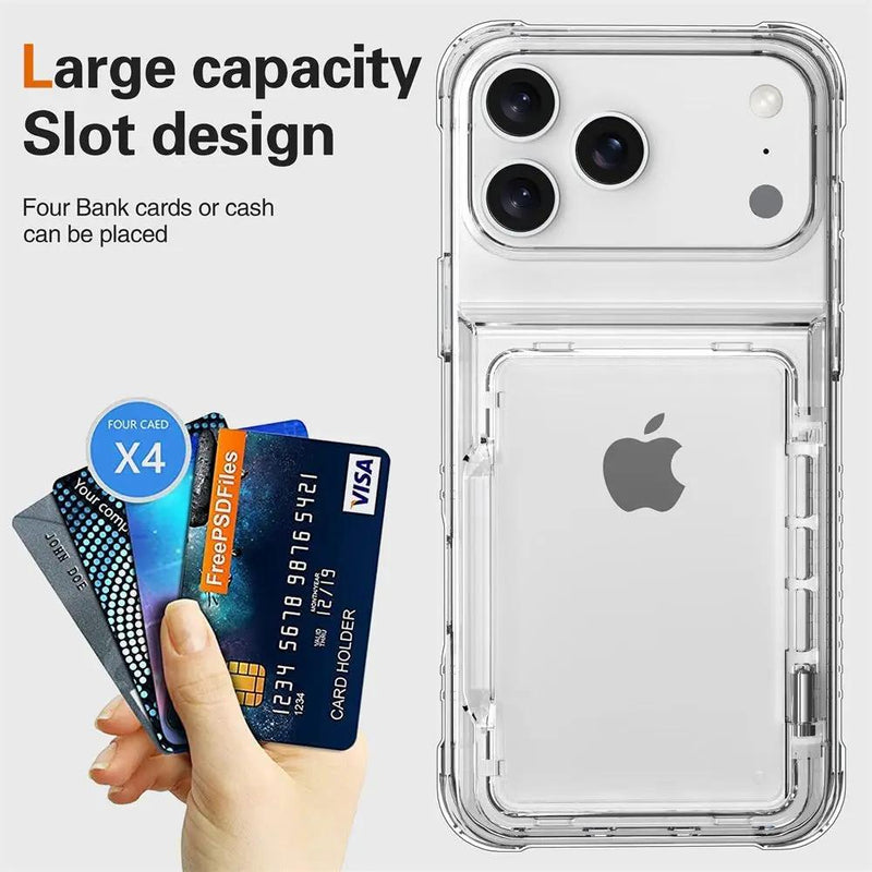 iPhone 17 Pro Max Case Clear Card by salelink.co.nz