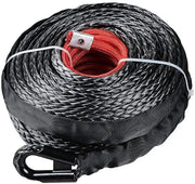 Winch Rope 29M Dyneema Synthetic Car Tow Recovery Cable 4WD BLK by salelink.co.nz