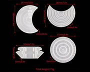Moon Perpetual Calendar Resin Moulds for DIY Art Crafts, Home Wall Decoration (Calendar Resin Moulds Kit) by Resin Art NZ