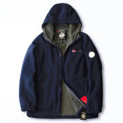Men's Hooded Fleece Jacket NAVY M/XL/3XL by dealonline.co.nz