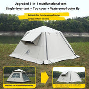 Portable Fully Automatic Waterproof Camping Tent with Canopy for All-Season DYLF97813 by ECOTREK