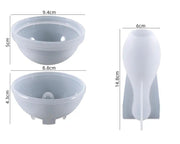 Bowling Resin Mould, Bowling Pin and Ball Silicone Mould Crystal Sphere Round Casting Moulds for Mini Desktop Bowling Game by Resin Art NZ