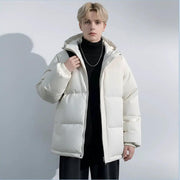 Men's Winter Jacket White XL - 4XL by dealonline.co.nz