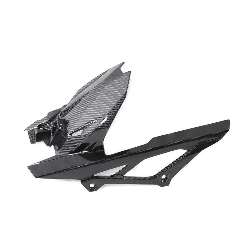 Kawasaki ZX4R (Mudguard & Chain Guard) Dry Carbon by CARBONISE