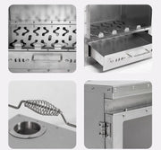 Wood Burning Stove – Outdoor Winter Heating Stove with Fire Viewing Glass SZXL2934 by ECOTREK