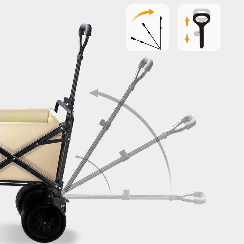 dealonline.co.nz dealonline.co.nz Foldable Outdoor Trolley Picnic Camping Cart 360° Rotating Wheels Foldable Outdoor Trolley Picnic Camping Cart 360° Rotating Wheels
