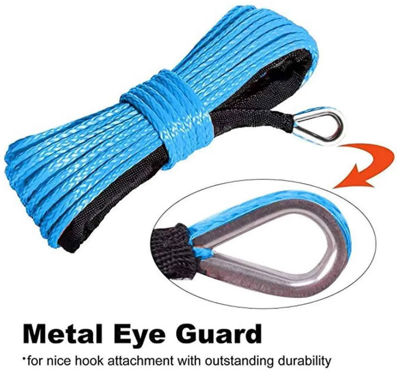 15M Synthetic Winch Line Cable Rope by salelink.co.nz