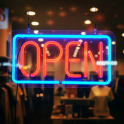 OPEN Neon Sign LED Tube Handmade Visual Artwork Bar Pub Club Wall Decor Light by dealonline.co.nz