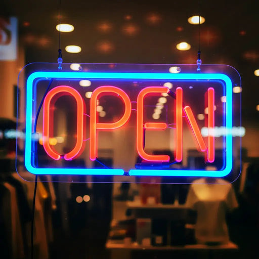 OPEN Neon Sign LED Tube Handmade Visual Artwork Bar Pub Club Wall Decor Light by dealonline.co.nz