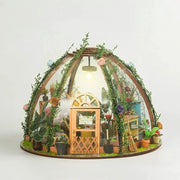 Poppy Gifts Gift DIY Miniature Greenhouse Garden Kit With LED Light DIY Miniature Greenhouse Garden Kit With LED Light